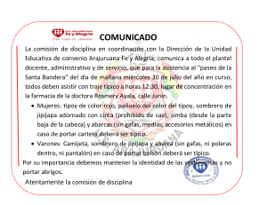 Comunicado: Vestimenta Típica Paseo Santa Bandera