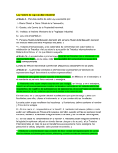 Ley Federal de la Propiedad Industrial y Reglamento