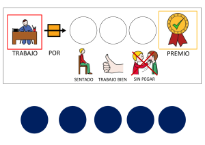 Tabla de Comportamiento con Pictogramas: Trabajo por Premio