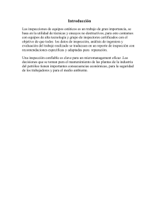 Inspecci&oacute;n de Equipos Est&aacute;ticos: Gu&iacute;a y Tipos