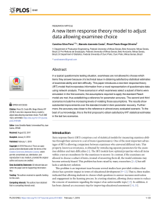 New IRT Model for Examinee Choice Data: Improved Parameter Recovery