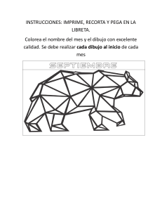Calendario para colorear: Meses y animales