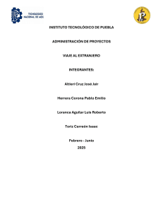 Plan de Proyecto: Viaje a Polonia - Administraci&oacute;n de Proyectos