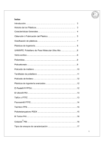 &Iacute;ndice: Pl&aacute;sticos de Ingenier&iacute;a - Propiedades y Ensayos