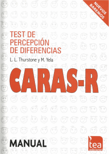 CARAS-R Test Manual: Difference Perception Assessment