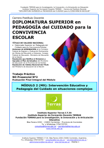 Pedagog&iacute;a del Cuidado para la Convivencia Escolar: Material del Curso