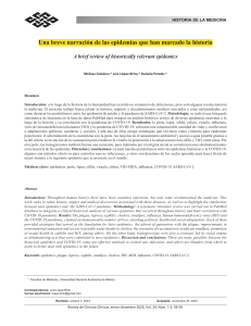 Historia de las Epidemias: Peste, S&iacute;filis, COVID-19 e Impacto M&eacute;dico
