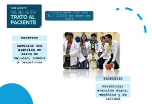 Buena Atenci&oacute;n al Paciente: Empat&iacute;a, Respeto y Compasi&oacute;n