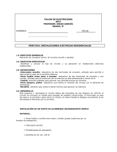 Taller de Electricidad: Instalaciones Residenciales (Grado 9°)