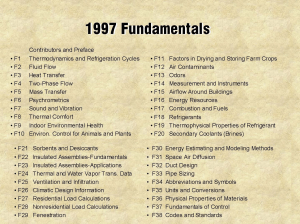 1997 ASHRAE Fundamentals Handbook: HVAC&R Technology