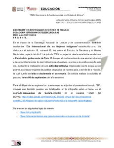 Invitaci&oacute;n a Celebrar el D&iacute;a Internacional de las Mujeres Ind&iacute;genas