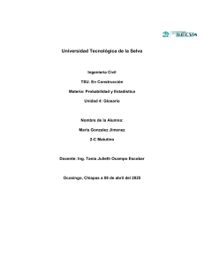 Glosario de Probabilidad y Estad&iacute;stica para Ingenier&iacute;a Civil