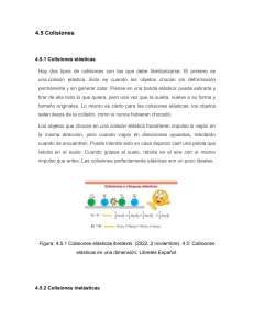 Colisiones Elásticas e Inelásticas: Resumen de Física