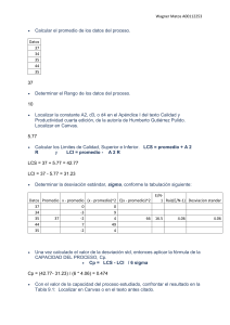 Cálculo de Capacidad de Proceso (Cp): Ejemplos
