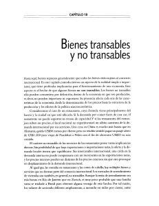 Bienes Transables y No Transables: Econom&iacute;a