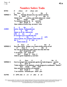 Nombre Sobre Todo - Chord Chart