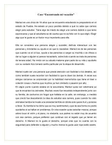 Caso de Estudio: Encontrando mi Vocaci&oacute;n - Gu&iacute;a para Marisol