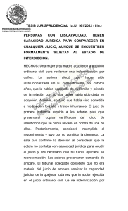 Tesis: Capacidad Jurídica y Discapacidad en México
