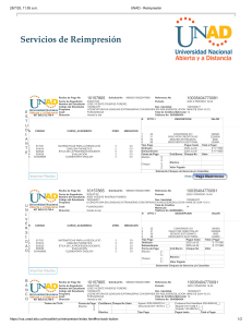 Recibo de Pago UNAD - José Vicente Riveros Forero - Periodo 2025 II