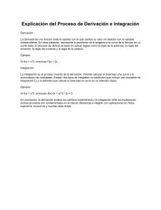 Derivación e Integración Explicadas
