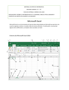 Material de Apoyo de Inform&aacute;tica: Microsoft Excel