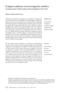 Plagio acad&eacute;mico en la investigaci&oacute;n cient&iacute;fica