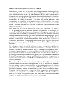 Inteligencia Artificial: Impacto, Innovaci&oacute;n, Empleo y Desaf&iacute;os &Eacute;ticos