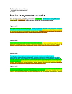 Pr&aacute;ctica de Argumentos Razonados | Escuela Metropolitana de Panam&aacute;