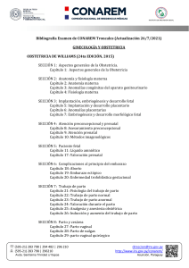 Bibliografía Examen CONAREM: Ginecología y Obstetricia