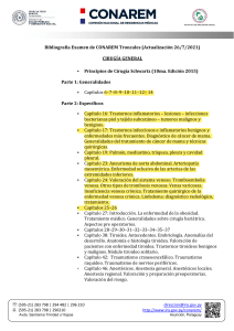 Bibliograf&iacute;a Examen CONAREM Troncales Cirug&iacute;a General 2021