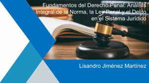 Fundamentos del Derecho Penal: Norma, Ley y Delito en el Sistema Jur&iacute;dico