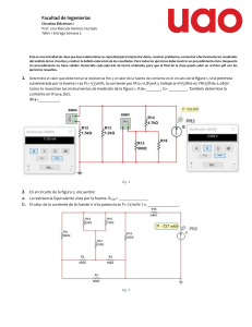 Taller Circuitos Eléctricos I: Análisis y Resolución de Problemas