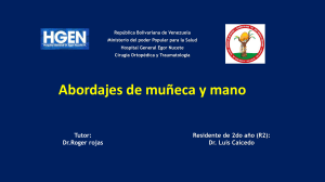 Abordajes Quir&uacute;rgicos de Mu&ntilde;eca y Mano: Presentaci&oacute;n Ortop&eacute;dica