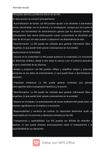 Dilemas Éticos y Sociales de la IAG: Impacto en Educación y Salud Mental
