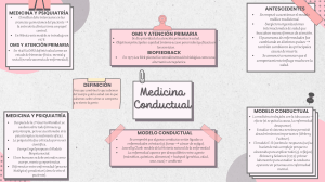 Medicina Conductual: Antecedentes, Modelos y Definición