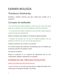 Evoluci&oacute;n y F&oacute;siles: Evidencias Paleontol&oacute;gicas en Biolog&iacute;a