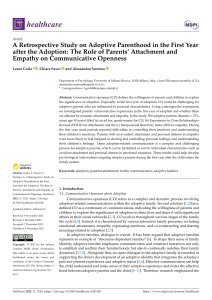 Adoptive Parenthood: Attachment, Empathy, and Communication