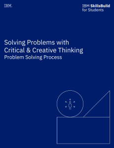 IBM SkillsBuild: 5-Step Problem Solving with Critical & Creative Thinking
