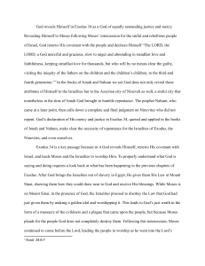 Comparing the Use of Exodus 34:6-7 in Jonah and Nahum
