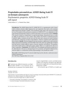 Propiedades psicométricas ADHD RS IV autoreporte en adolescentes ecuatorianos
