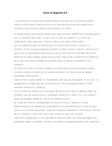 Dise&ntilde;o de Base de Datos: Diagrama E-R para Corridas de Toros