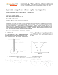 Capacidad de Carga por Fricci&oacute;n en Pilas en Suelos Granulares