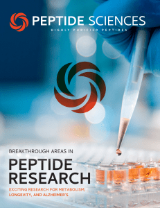 Peptide Research: Metabolism, Longevity, Alzheimer's