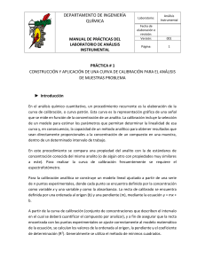 Curva de Calibraci&oacute;n: An&aacute;lisis Instrumental - Pr&aacute;ctica de Laboratorio