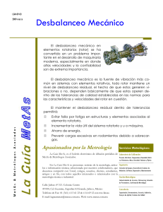 Gu&iacute;a sobre Desbalanceo Mec&aacute;nico en Rotores