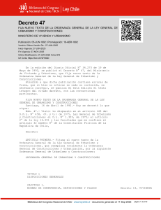 Decreto Urbanismo y Construcciones Chile