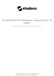El Hombre M&aacute;s Rico de Babilonia - George S. Clason | Finanzas Personales