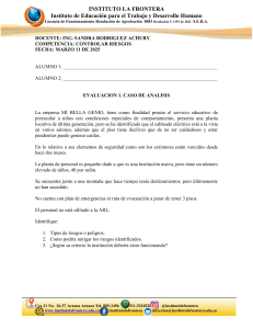 Evaluaci&oacute;n: Control de Riesgos en Instituci&oacute;n Educativa