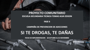 Campa&ntilde;a Prevenci&oacute;n Adicciones: Proyecto Escolar Fase 6