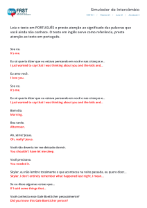 Simulador de Intercâmbio: Diálogo Português-Inglês para Aprendizado